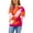Hot Pink, variant on Women's Fall Knitted Pullover Sweaters Casual Round Neck Color Block Blouses Going out Comfy Loose Tops