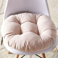 thumbnail image 2 of Round Floor Pillow Cushion 19"x19" Washable Patio Chair Cushion for Outdoor Furniture Seat Pads Meditation Cushion for Yoga Living Room Sofa Balcony,Pink, 2 of 7