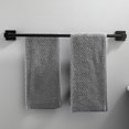 thumbnail image 3 of Toallero de baño, toallero de pared (negro, 50 cm), 3 of 5