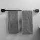 thumbnail image 3 of Toallero de baño, toallero de pared (negro, 50 cm), 3 of 5