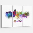thumbnail image 1 of Design Art Mumbai Skyline Canvas Print, 1 of 3
