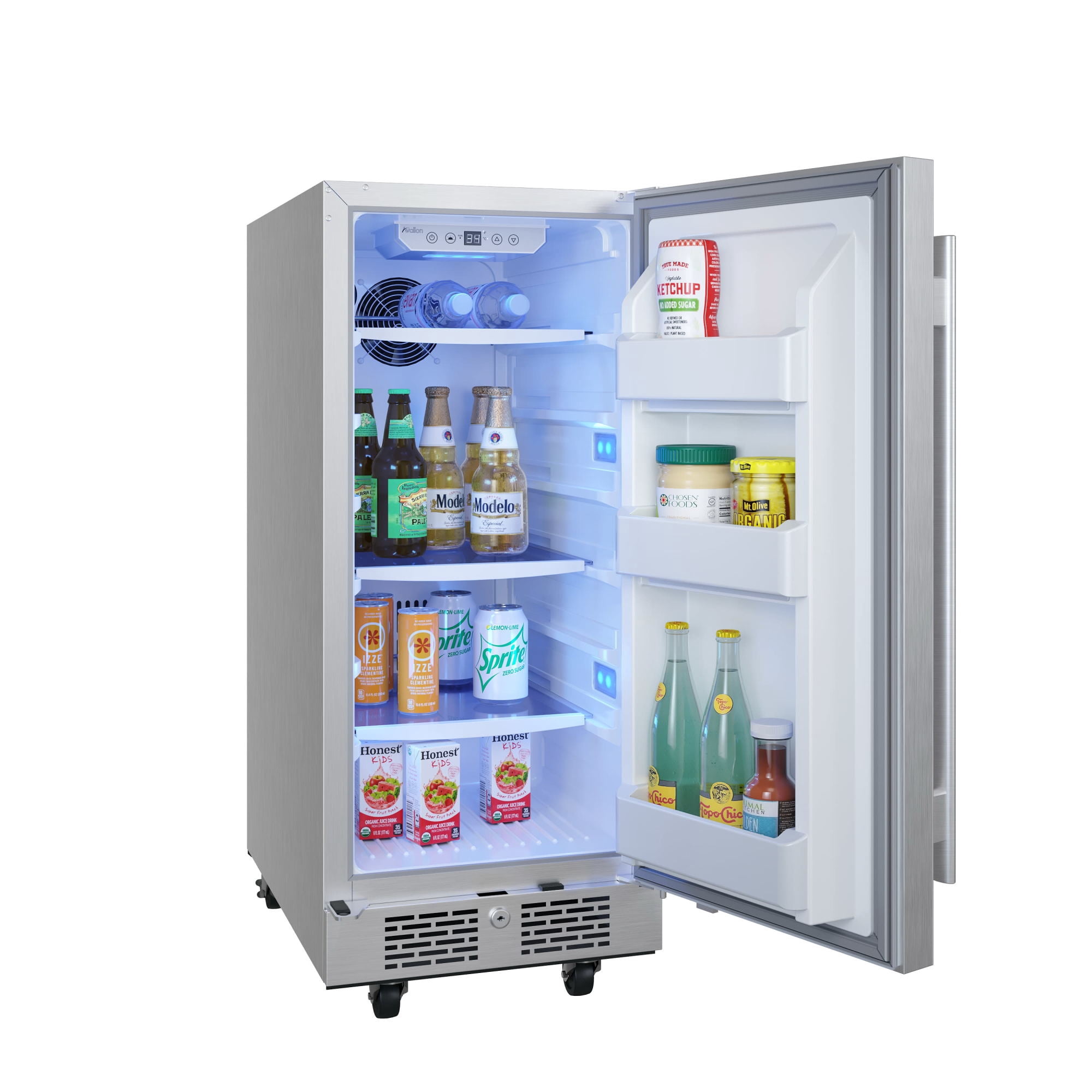 Avallon Afr152odrh 15" Wide 3.3 Cu. Ft. Outdoor Compact Refrigerator - Stainless Steel