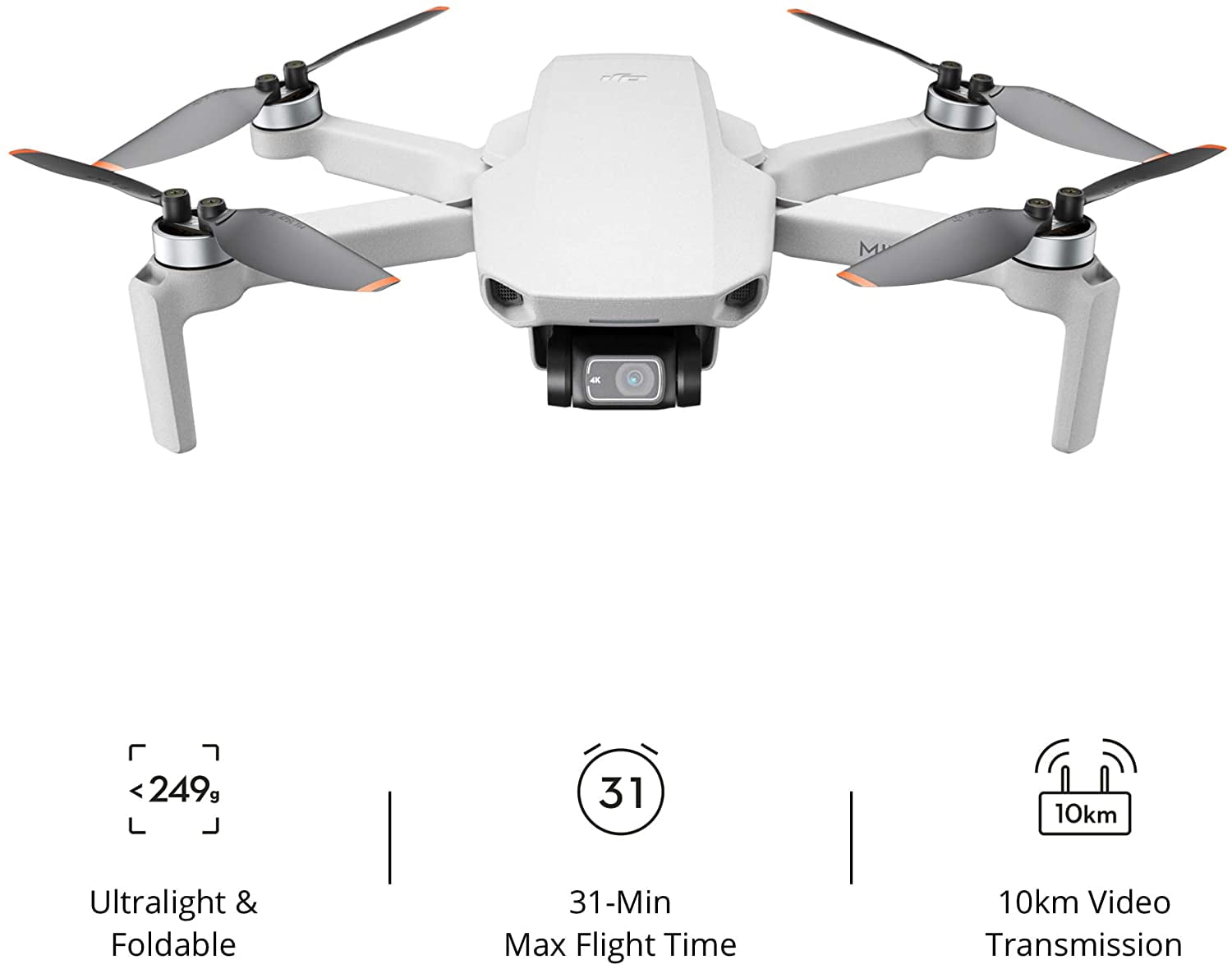 DJI Mini 2 Fly More Combo, 128GB Bundle – Ultralight Foldable Drone, 3-Axis  Gimbal with 4K Camera, 12MP Photos, 31 Mins Flight Time, OcuSync 2.0 10km  