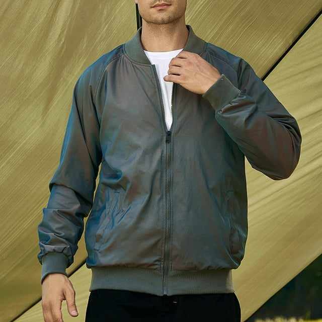 Men's Full Zip Fleece Jacket For Outdoor Sports, Loose Fit Athletic Running Pullover With Zippered Pockets, Hiking Climbing Active Wear Top