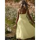 thumbnail image 4 of Sunloudy Vestido midi de verano para mujer, sin mangas, sin espalda, color sólido, cintura alta, vestido de fiesta Sunloudy moda, 4 of 5