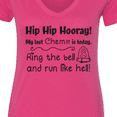 thumbnail image 4 of Inktastic My Last Chemo Women's V-Neck T-Shirt, 4 of 5