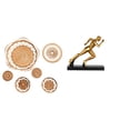thumbnail image 1 of Manualidades de pared,Decoración para colgar en la pared,ratán artesanal tejido,Estatua del corredor,Estatua de corredor Escultura de arte abstracto Figura,Estatua de personaje para centro de, 1 of 8