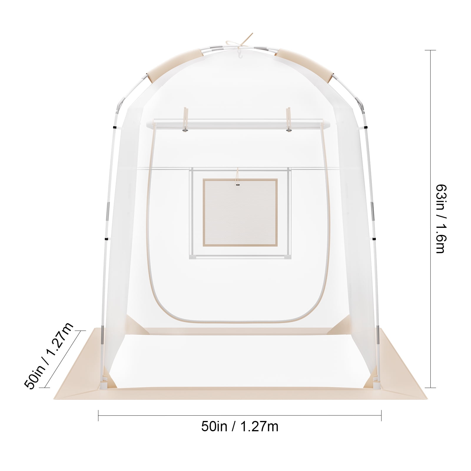 KFFKFF Solo Sports Pod, Quick Setup Weather-Resistant Shelter, Transparent Outdoor Bubble for Viewing Soccer, Football, Softball Events, Parades, and Fishing Activities, 1-Person Capacity