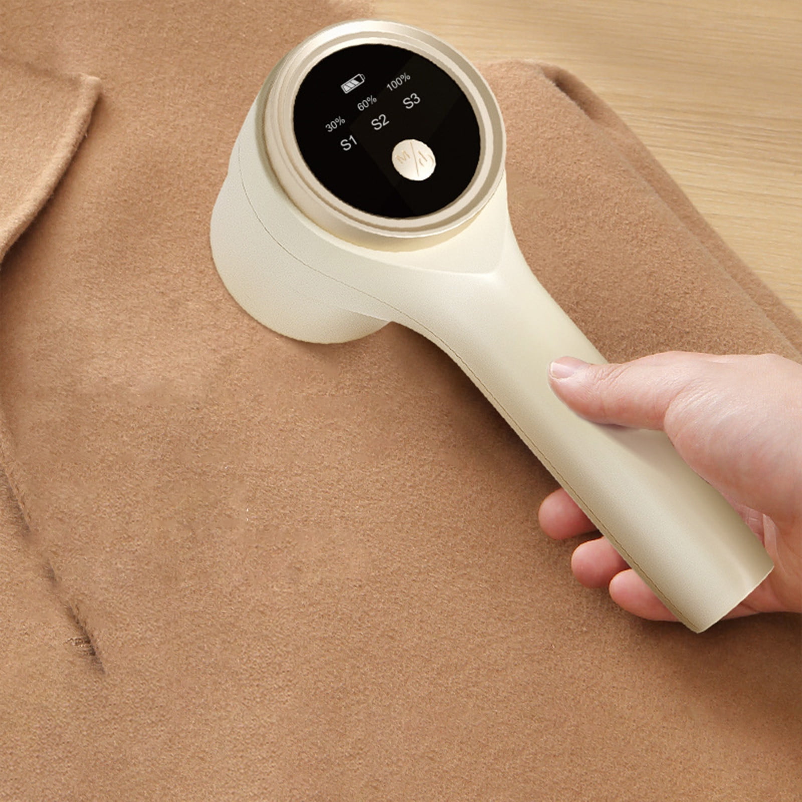 TIMIFIS Tête de Douche Rasoir à Tissu et Anti-Bouloches, Modèle Rechargeable Défroisseur à 3 Vitesses, Fonctionne sur Batterie, Gadgets de Cuisine pour Vêtements