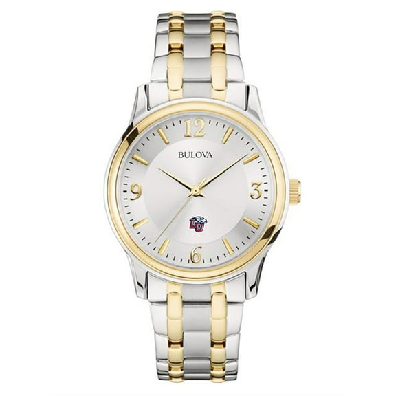 Bulova Silver/Gold Liberty Flames Classic Two-Tone Round Watch