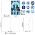 thumbnail image 2 of 24Pcs Happy Fathers Day Cards with Envelopes and Stickers Party Supplies, Blue, 2 of 4