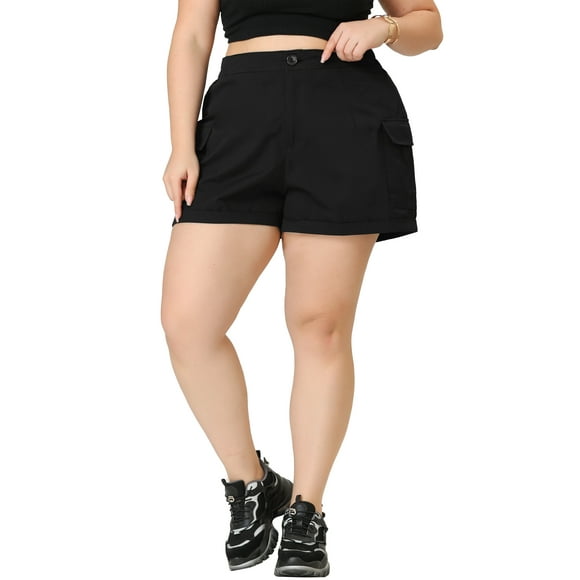 Womens Cargo Shorts Plus Size