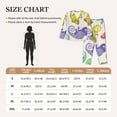 thumbnail image 5 of Uemuo Cute Chameleons Pattern Womens Pajama Sets,PJ Set for Women,Pajamas for Women Logo,Long Sleeve Pajama Set for Women,Soft Long Sleeve Top With Pants-XX-Large, 5 of 9