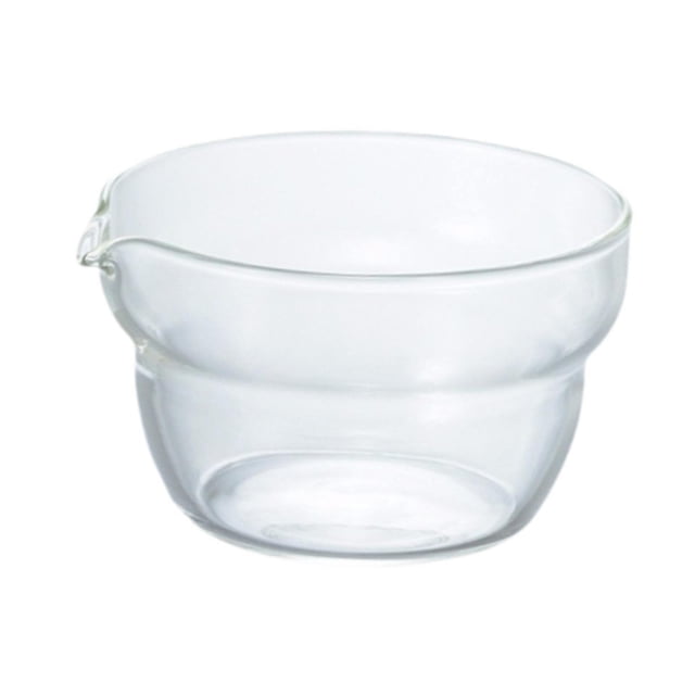 simhoa Glass Bowl with Pouring Spout Portable Mixing Bowl for Coffee Baking Kitchen 100ml