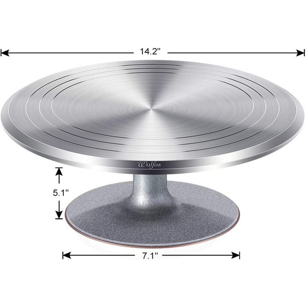 Cake Turntable - 12 Inch Aluminium Revolving Cake Stand, Professional Cake  Decorating Stand For Baker, Birthday, Gift Idea
