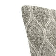 thumbnail image 6 of Jordan Manufacturing 74" x 22" Andorra Umber Brown Damask Rectangular Outdoor Chaise Lounge Cushion with Ties, 6 of 10