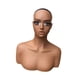 thumbnail image 4 of Cabeza de maniquí femenino realista con hombros para peinado multifuncional. A, 4 of 9