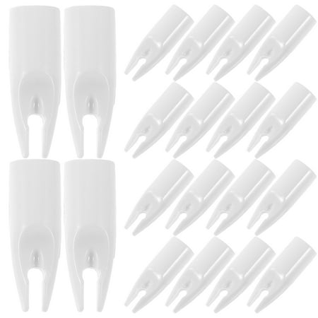 Angoily 30 Pcs Arrow Nock Plastic Arrow Tail Cover Hunting Arrow Tails Accessories