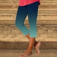 thumbnail image 2 of Capri Leggings for Women, Audhol Women's Soft High Waist Leggings for Workout Athletic Running 3/4 Stretch Yoga Pants Womens Capri Leggings Mint Green M, 2 of 7