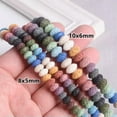 thumbnail image 3 of U8MO 1 Strand Rondelle 8x5mm 10x6mm Natural Volcano Lava Stone Beads Lot DIY Jewelry-Beige-8x5mm (38pcs), 3 of 5