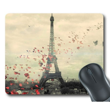 Gckg Frech Paris Eiffel Tower Love Flower Mouse Pad Personalized Gckg Frech Paris Eiffel Tower Love Flower Mouse Pad Personalized Unique Rectangle Gaming Mousepad 9 84