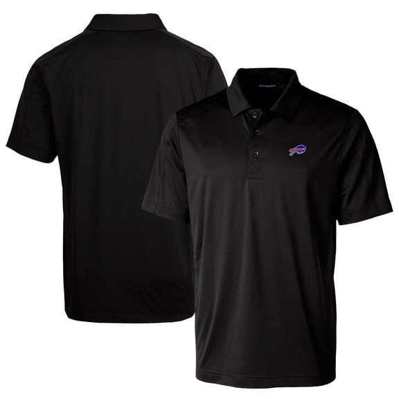Men's Cutter & Buck Black Buffalo Bills Prospect Textured Stretch Big & Tall Polo