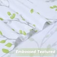 thumbnail image 7 of Leaf Floral Print Valance, Rod Pocket Branch Embossed Textured Short Curtain Valance, 7 of 7