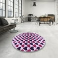 thumbnail image 4 of Ahgly Company Machine Washable Indoor Rectangle Transitional Blossom Pink Area Rugs, 5' x 7', 4 of 7
