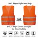 thumbnail image 5 of Pack de 10 chalecos de seguridad reflectantes naranjas talla XL universal, 5 of 7