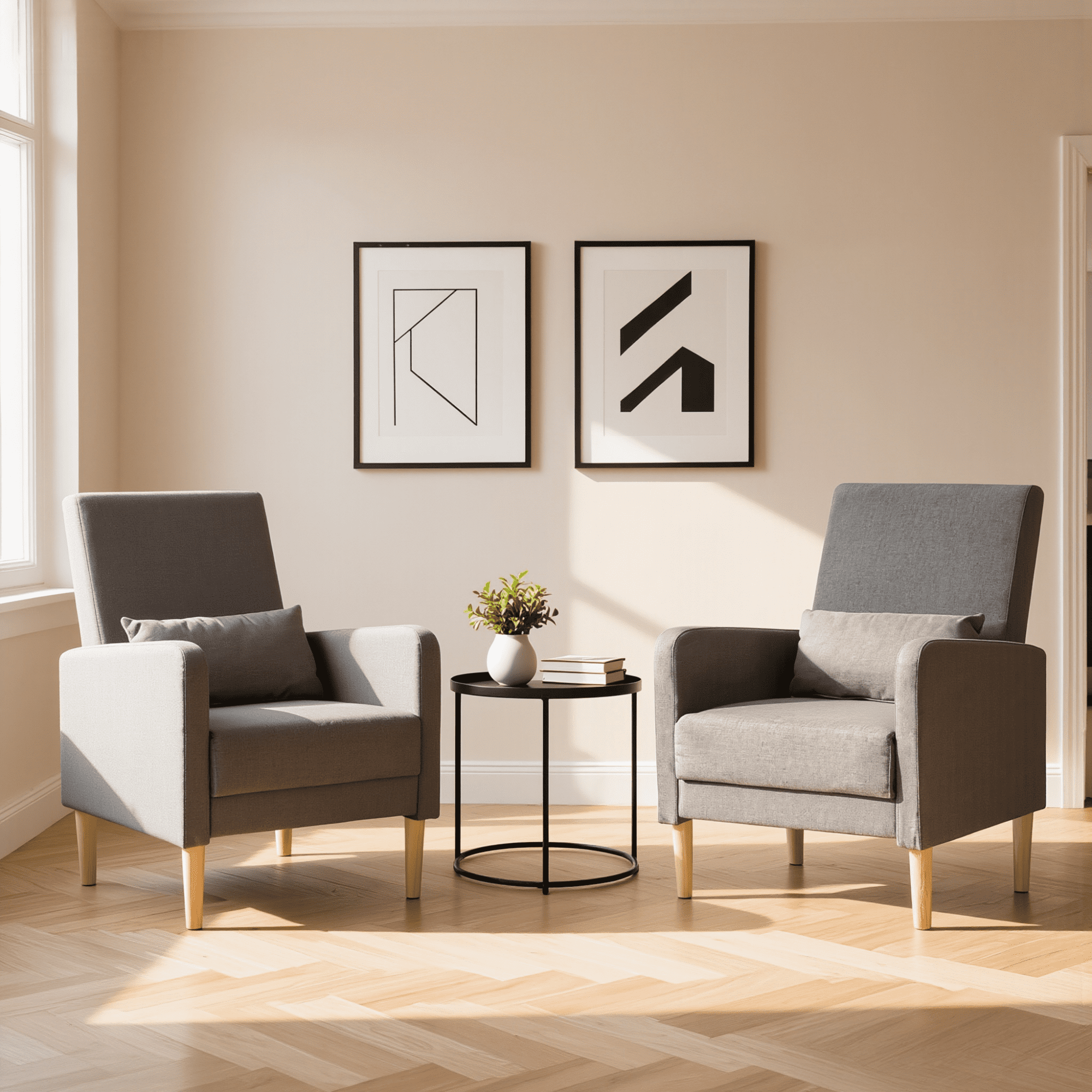 BSHTI 26.5" Accent Chair with Solid Wood Frame, High-Density Foam Seat, 5 Colors, Easy Assembly, Includes Pillow, Linen Dark Grey