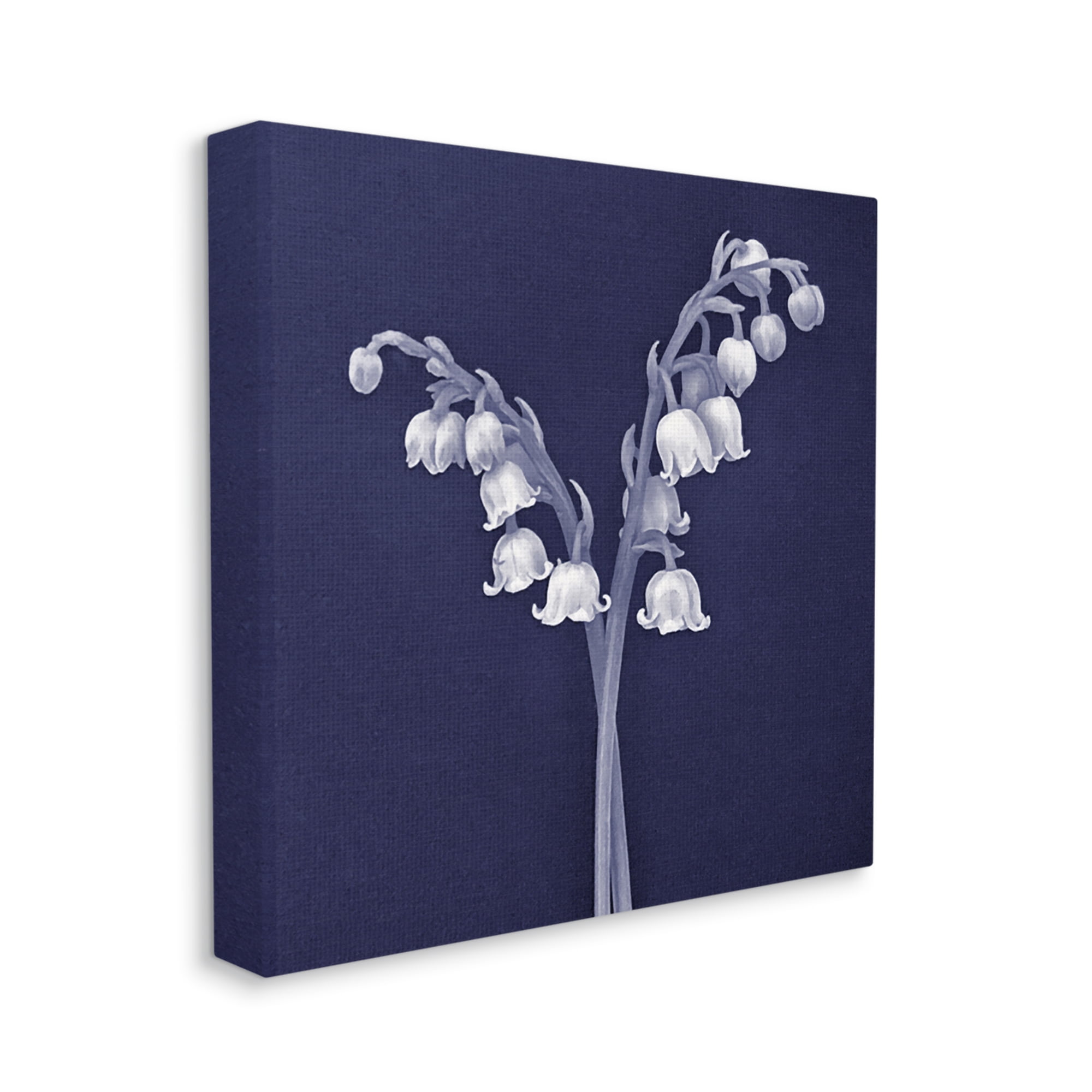 Stupell Industries Lily of Valley White Drooping Blooms Illustration Painting Gallery Wrapped Canvas Print Wall Art, Design by Graffitee Studios