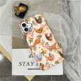 thumbnail image 3 of Case Compatible with iPhone 16, Scratch Resistant Hybrid Double Layer Hard Shell, Flower Chicken, 3 of 6