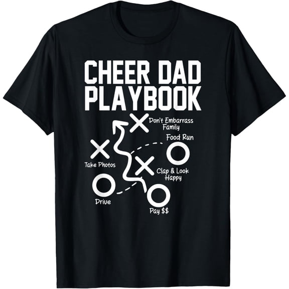 Cheer Dad Playbook Sports T-Shirt