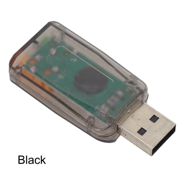 Carte Son USB 5. Canaux Externe Ordinateur PCI Notebook Interface Audio Noir