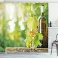 thumbnail image 1 of Ambesonne Wine Shower Curtain, Young Vine Green Spring, 69"Wx70"L, Pale Green Yellow Brown, 1 of 3