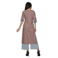thumbnail image 4 of Moomaya Ensemble Décontracté en Viscose Santon pour Femmes, Robe 2 Pcs, Tenue Ethnique, 4 of 5