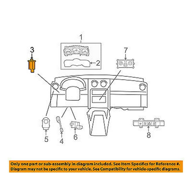 Dodge CHRYSLER OEM 0711 Nitro Center ConsoleSwitch 68020759AB