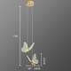 thumbnail image 1 of Candelabro de mariposa moderno Perfecl lámpara de acrílico iluminación de techo colgante LED 2 piezas, 1 of 7