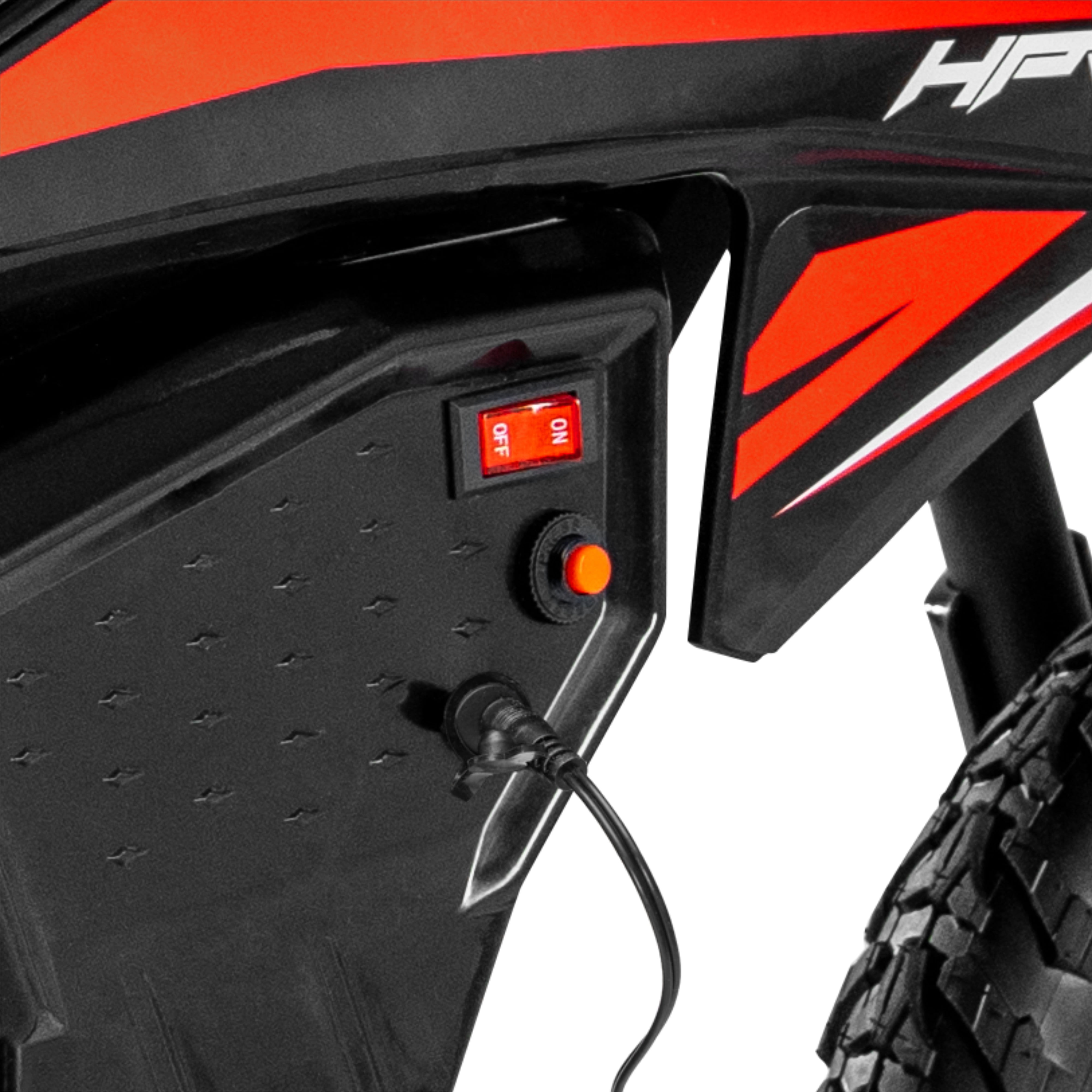 Hyper Toy Company, HPR125 12V Electric Dirt Bike, Children Ages 5-13, up to 8 MPH, Black/Red
