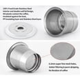 thumbnail image 6 of K Cup Reusable Coffee Pods, Stainless Steel Refillable K Cup, Metal K Cups Coffee Pods for Keurig 1.0 Coffee Maker, K Cup Filters, Eco-Friendly, BPA-Free, Silver With Spoon, 6 of 8