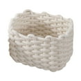thumbnail image 3 of veasfak Multipurpose Organiser Box Rope Basket Container Bin Portable Storage Basket for Beige, 3 of 8