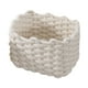 thumbnail image 3 of Cesta decorativa tejida en macramé, caja de almacenamiento multifuncional, elegante y con toalla. Beige, 3 of 8