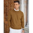 thumbnail image 5 of COOFANDY Mens Knit Sweaters Lightweight Regular Fit Crew Neck Sweater for Fall Winter, 5 of 7