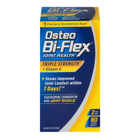 Osteo Bi-Flex Force Triple avancée Joint Formula Shield w / vitamine D - 80 Ct