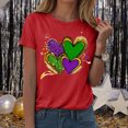 thumbnail image 4 of HCNTES Mardi Gras Shirts for Women Fat Tuesday Tshirt Carnival Party New Orleans Parade Graphic Short Sleeve Outfit Tee Tops(Size:XXL), 4 of 9
