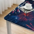 thumbnail image 4 of BANET Tablecloths Patriotic Americana Waterproof Polyester Table Covers Decor for Square Table,Home Dining,Outdoor,Party,Oil Proof white, 4 of 7