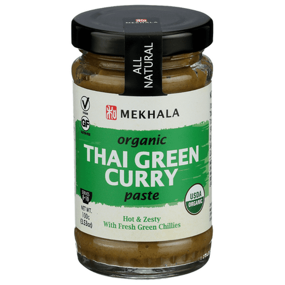 (Pack of 6) Mekhala Thai Green Curry Paste 100 gm 3.53 Oz