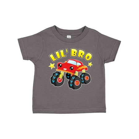 

Inktastic Monster Truck Little Bro Gift Toddler Boy Girl T-Shirt