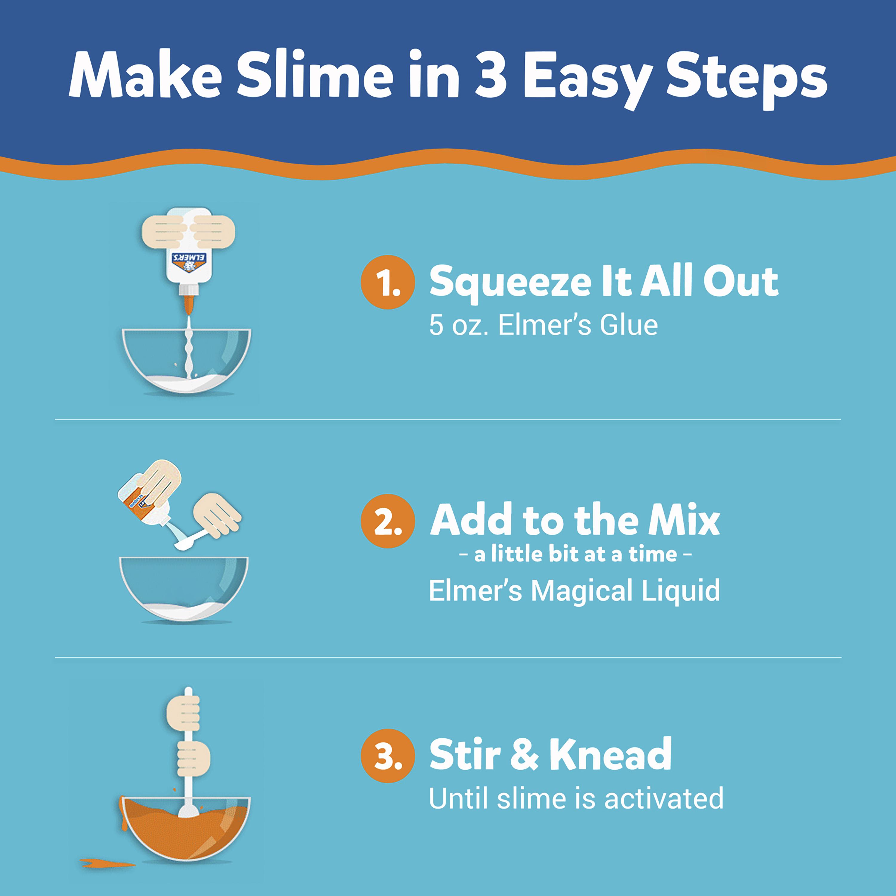 Elmer’s Celebration Slime Kit | Slime Supplies Include Assorted Magical Liquid Slime Activators and Assorted Liquid Glues, 10 Count - image 3 of 8