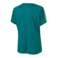 thumbnail image 6 of Sport-Tek Ladies Colorblock PosiCharge Competitor Tee-3XL (Tropic Blue/ Lime Shock), 6 of 6
